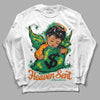 Green Sneakers DopeSkill Long Sleeve T-Shirt Heaven Sent Graphic Streetwear - White 