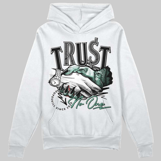 Jordan 3 "Green Glow" DopeSkill Hoodie Sweatshirt Trust No One Graphic Streetwear - White