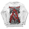 Jordan 1 Low OG “Shadow” DopeSkill Long Sleeve T-Shirt Life or Die Graphic Streetwear - White