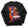 Dunk Low Futura Orange Blaze DopeSkill Long Sleeve T-Shirt Sneakerhead BEAR Graphic Streetwear - Black