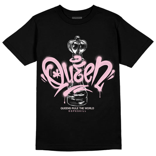 Dunk Low LX Pink Foam DopeSkill T-Shirt Queen Chess Graphic Streetwear - Black