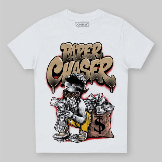 TAN Sneakers DopeSkill Toddler Kids T-shirt Paper Chaser Boy Graphic Streetwear - White