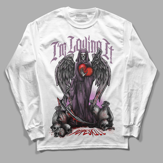 Jordan 2 “Mauve/Off-Noir” DopeSkill Long Sleeve T-Shirt New Black Queen Graphic Streetwear - White 