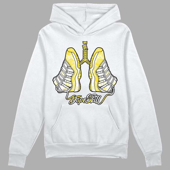 Jordan 11 Low 'Yellow Snakeskin' DopeSkill Hoodie Sweatshirt Breathe Graphic Streetwear - White 