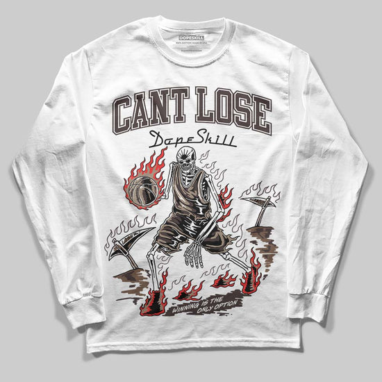 SoleFly x Air Jordan 12 Retro SP 'Cafecito/Baroque Brown' DopeSkill Long Sleeve T-Shirt Cant Lose Graphic Streetwear - White