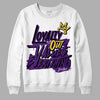 Jordan 12 “Field Purple” DopeSkill Sweatshirt LOVE Graphic Streetwear - White