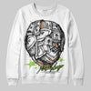 Neon Green Sneakers DopeSkill Sweatshirt Money Longer Graphic Streetwear - White
