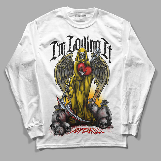 Jordan 6 “Yellow Ochre” DopeSkill Long Sleeve T-Shirt New I'm Loving It Graphic Streetwear - White