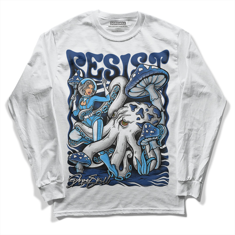 Jordan 13 French Blue DopeSkill Long Sleeve T-Shirt Resist Graphic Streetwear - WHite