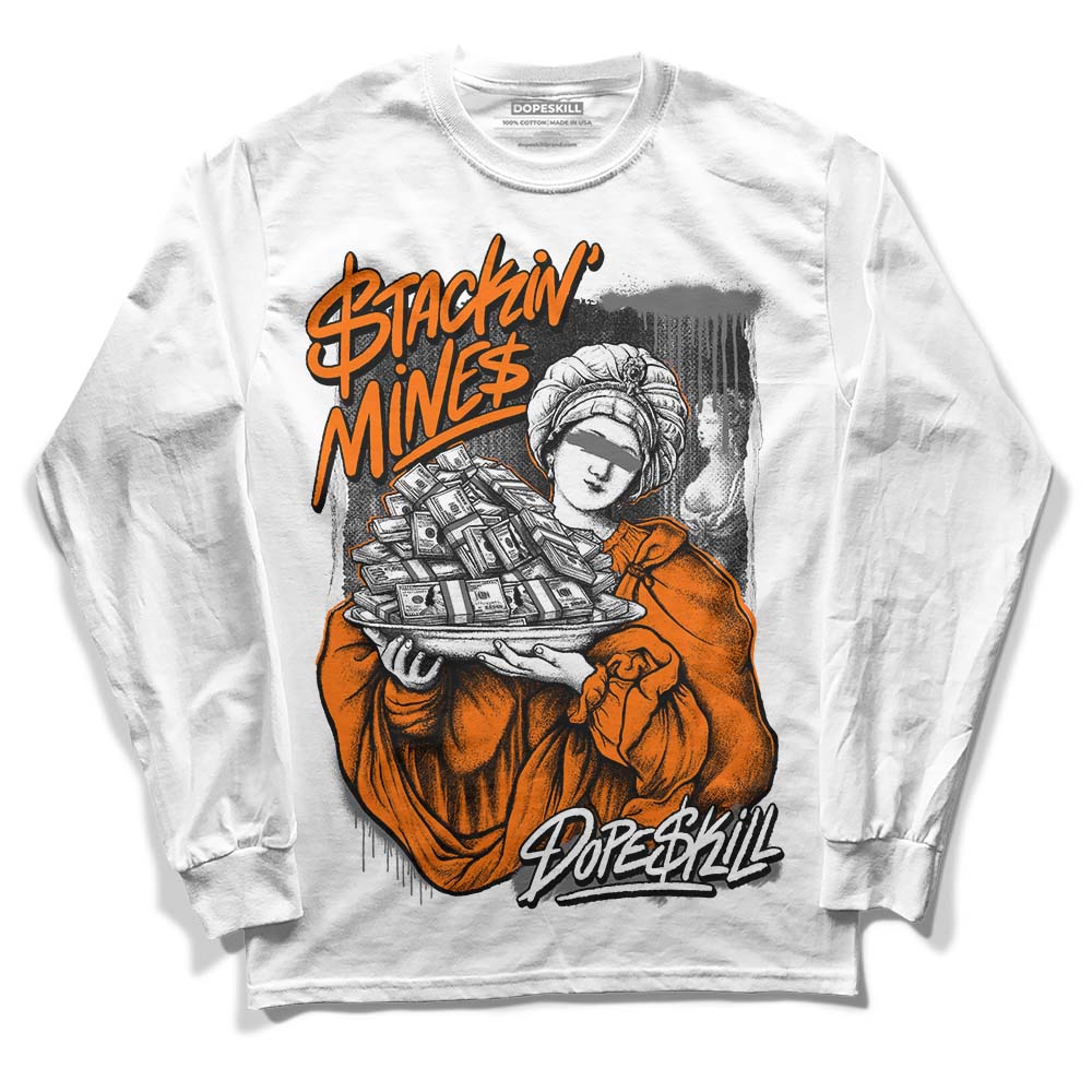 Jordan 3 Retro 'Fear Pack' DopeSkill Long Sleeve T-Shirt Stackin Mines Graphic Streetwear - White