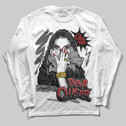 Jordan 10 Retro Shadow (2025) DopeSkill Long Sleeve T-Shirt NPC Graphic Streetwear - White