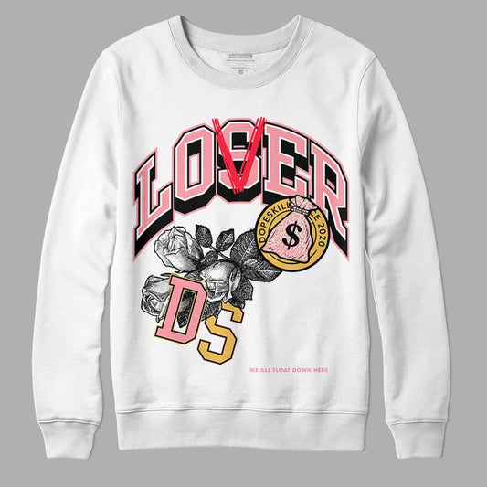 Jordan 3 GS “Red Stardust” DopeSkill Sweatshirt Loser Lover Graphic Streetwear - White 