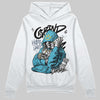 Jordan 11 Retro Gamma Blue (2025) DopeSkill Hoodie Sweatshirt Grind Pray Graphic Streetwear - White 