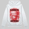 Red Sneakers DopeSkill Hoodie Sweatshirt Look In My Eyes Graphic Streetwear - White