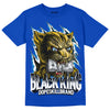 Royal Blue Sneakers DopeSkill Royal Blue T-shirt Black King Graphic Streetwear