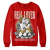 Red Sneakers DopeSkill Red Sweatshirt Real Lover Graphic Streetwear 