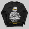 Yellow Sneakers DopeSkill Long Sleeve T-Shirt Scared Money Don't Make No Money Graphic Streetwear - Black