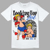 Jordan 14 “Laney” DopeSkill T-Shirt Looking For Love Graphic Streetwear - White