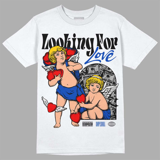 Jordan 14 “Laney” DopeSkill T-Shirt Looking For Love Graphic Streetwear - White