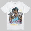 SB Dunk Low Verdy Visty DopeSkill T-Shirt All Hustle No Luck Graphic Streetwear - White 