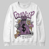 Jordan 2 “Mauve/Off-Noir” DopeSkill Sweatshirt Money Bag Coming Up Graphic Streetwear - White