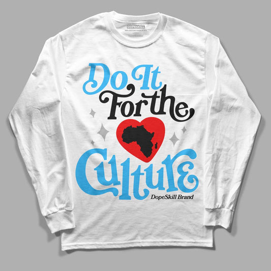 Jordan 2 Low "University Blue" DopeSkill Long Sleeve T-Shirt Do It For The Culture Graphic Streetwear - White