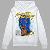 Royal Blue Sneakers DopeSkill Hoodie Sweatshirt Never Stop Hustling Graphic Streetwear - White 