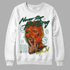 Dunk Low Team Dark Green Orange DopeSkill Sweatshirt Never Stop Hustling Graphic Streetwear - White 