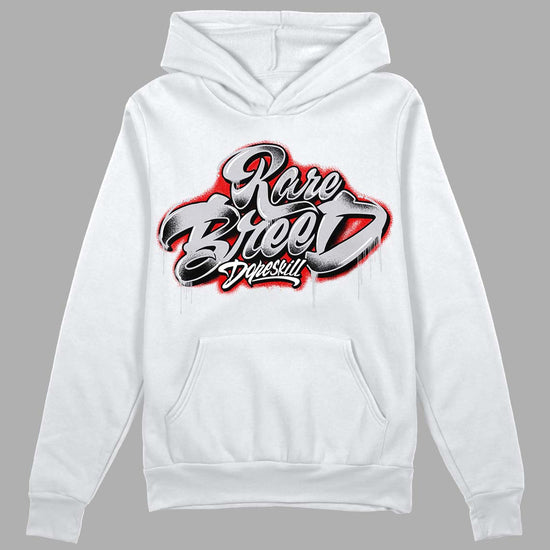 Jordan 2 Retro "Black Cement" DopeSkill Hoodie Sweatshirt Rare Breed Type Graphic Streetwear - White