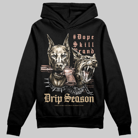 TAN Sneakers DopeSkill Hoodie Grind Pray Graphic Streetwear - Black