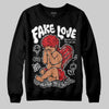 Dunk Low Panda White Black DopeSkill Sweatshirt False Love Graphic Streetwear - Black