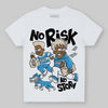Jordan 1 High OG “UNC” Reimagined DopeSkill Toddler Kids T-shirt No Risk No Story Graphic Streetwear - White