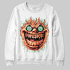 Black and White Sneakers DopeSkill Sweatshirt Hellfire Graphic Streetwear - White 