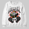 Black and White Sneakers DopeSkill Sweatshirt At The Top Graphic Streetwear - White