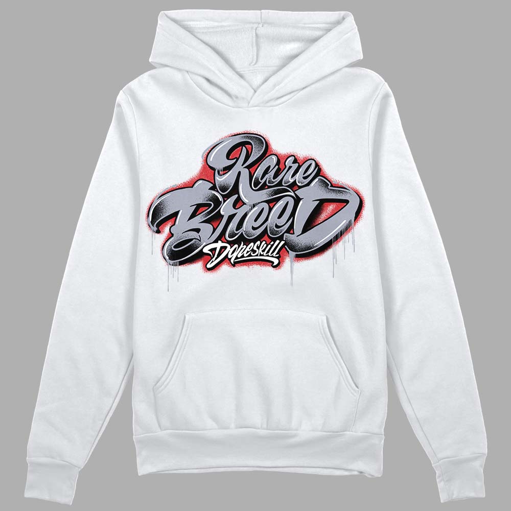 Jordan 4 “Bred Reimagined” DopeSkill Hoodie Sweatshirt Rare Breed Type Graphic Streetwear - White