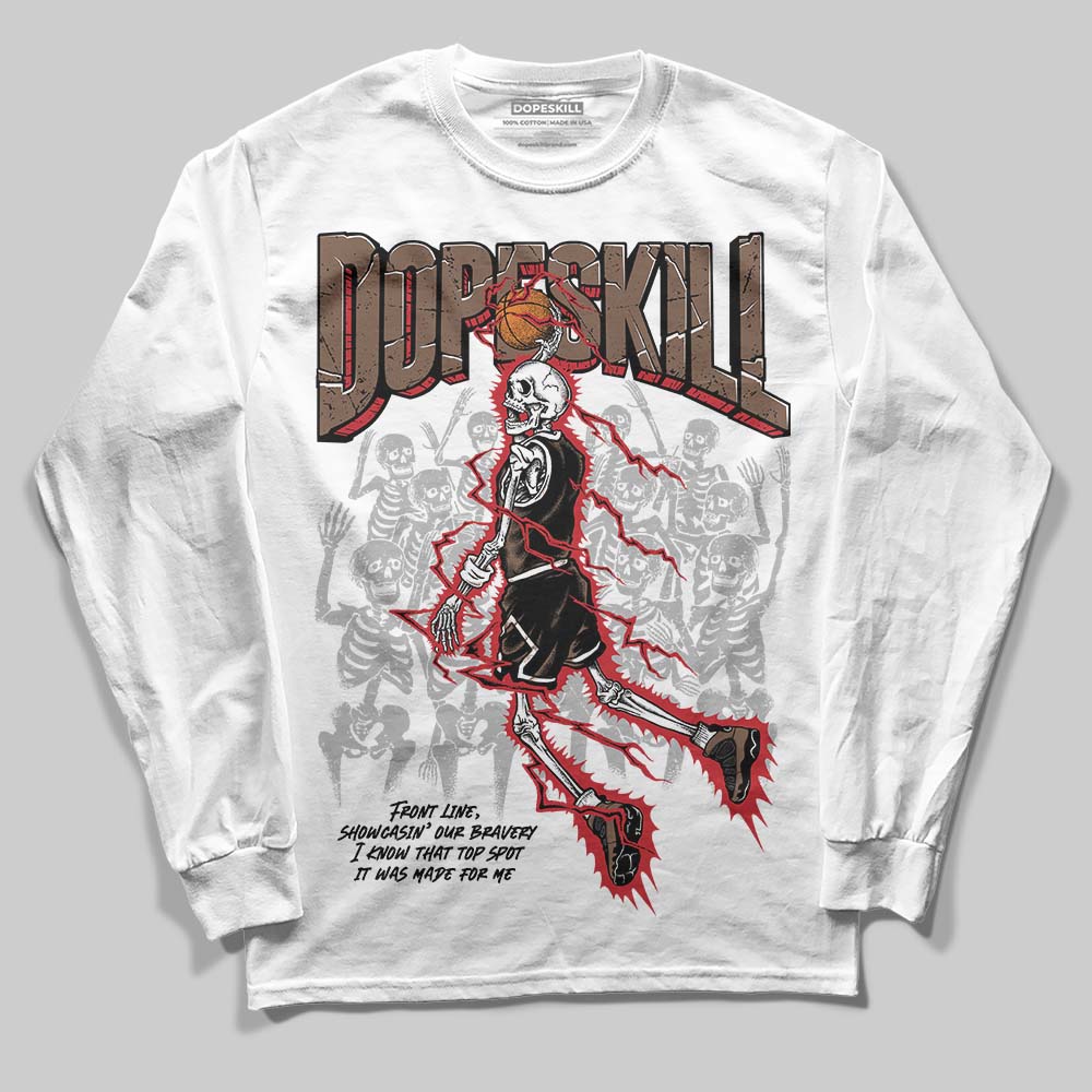 Jordan 9 'Olive' DopeSkill Long Sleeve T-Shirt Thunder Dunk Graphic Streetwear - White