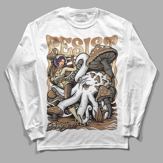 Jordan 6 WMNS Gore-Tex Brown Kelp DopeSkill Long Sleeve T-Shirt Resist Graphic Streetwear - White