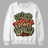 Olive Sneakers DopeSkill Sweatshirt Never Forget Loyalty Graphic Streetwear - White