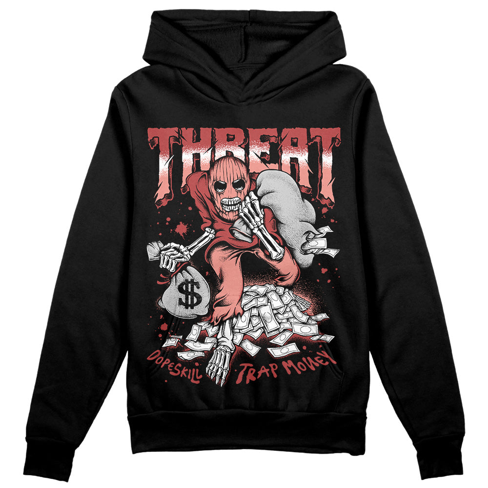 Jordan 13 “Dune Red” DopeSkill Hoodie Sweatshirt Threat Graphic Streetwear - Black