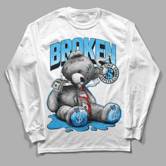 Jordan 1 High Retro OG “University Blue” DopeSkill Long Sleeve T-Shirt Sick Bear Graphic Streetwear - White