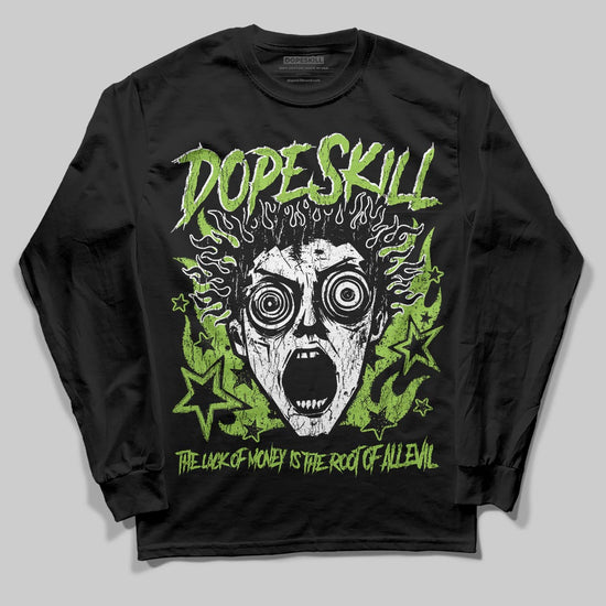 Neon Green Sneakers DopeSkill Long Sleeve T-Shirt Root of Evil Graphic Streetwear - black