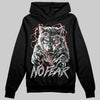 Jordan 12 Black Wolf Grey DopeSkill Hoodie Sweatshirt No Fear Graphic Streetwear - Black