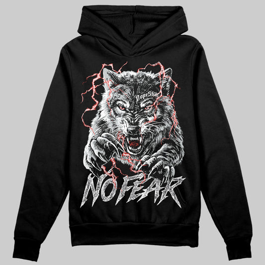Jordan 12 Black Wolf Grey DopeSkill Hoodie Sweatshirt No Fear Graphic Streetwear - Black