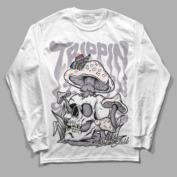 Jordan 2 Cement Grey DopeSkill Long Sleeve T-Shirt Trippin Graphic Streetwear - White