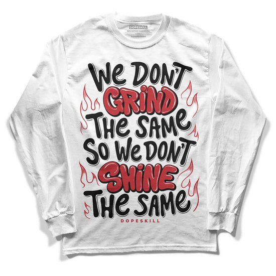 Jordan 12 “Red Taxi” DopeSkill Long Sleeve T-Shirt Grind Shine Graphic Streetwear - White