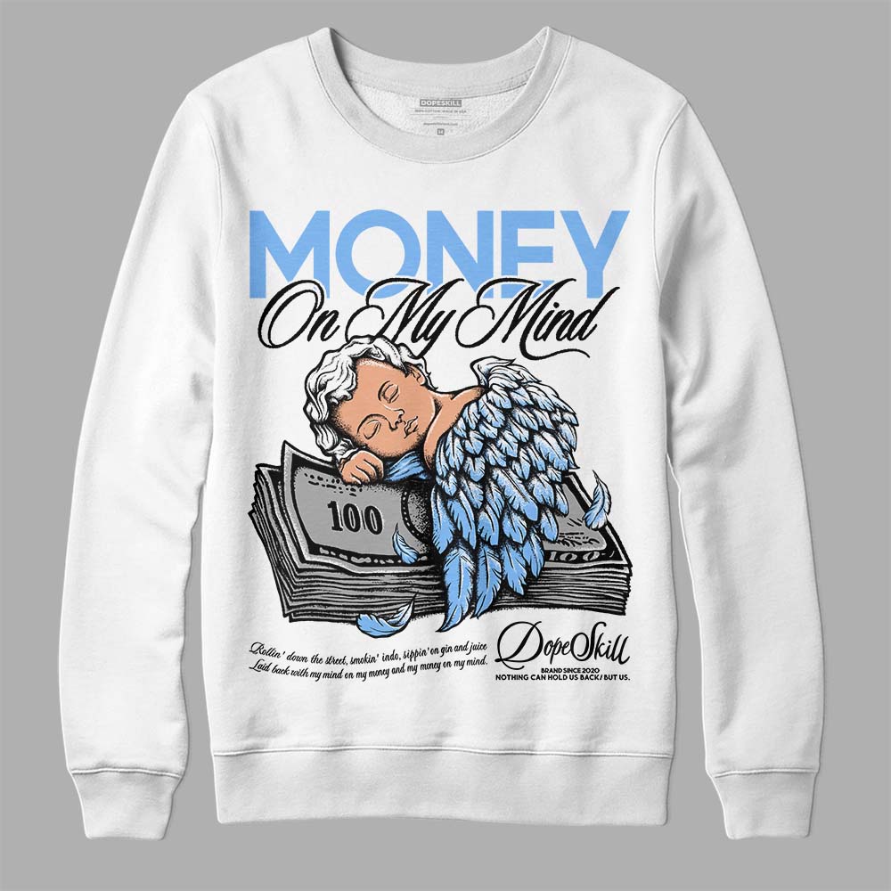 Jordan 9 Powder Blue DopeSkill Sweatshirt MOMM Graphic Streetwear - White