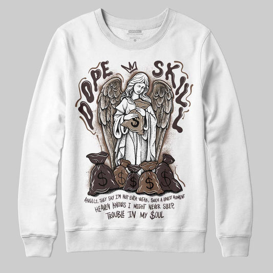 SoleFly x Air Jordan 12 Retro SP 'Cafecito/Baroque Brown' DopeSkill Sweatshirt Angels Graphic Streetwear - White