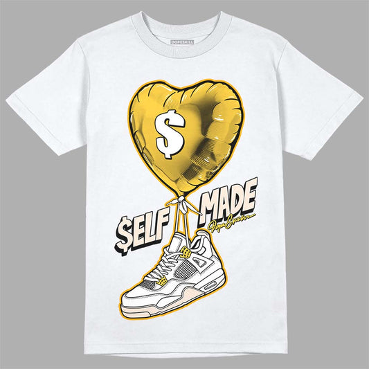 Jordan 4 "Sail" DopeSkill T-Shirt Self Made Graphic Streetwear - White 