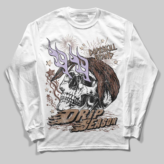 Harris Tweed x Wmns Dunk Low 'Sesame' DopeSkill Long Sleeve T-Shirt Drip Season Graphic Streetwear - White 