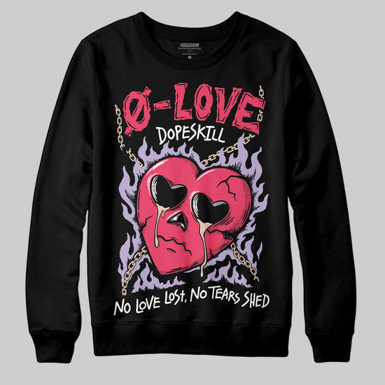 Jordan 5 Low “Peanut Butter Jelly” DopeSkill Sweatshirt Crying Heart Graphic Streetwear - Black